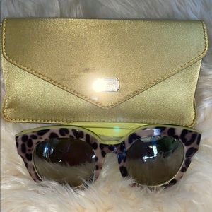 Leopard print and yellow sunglasses